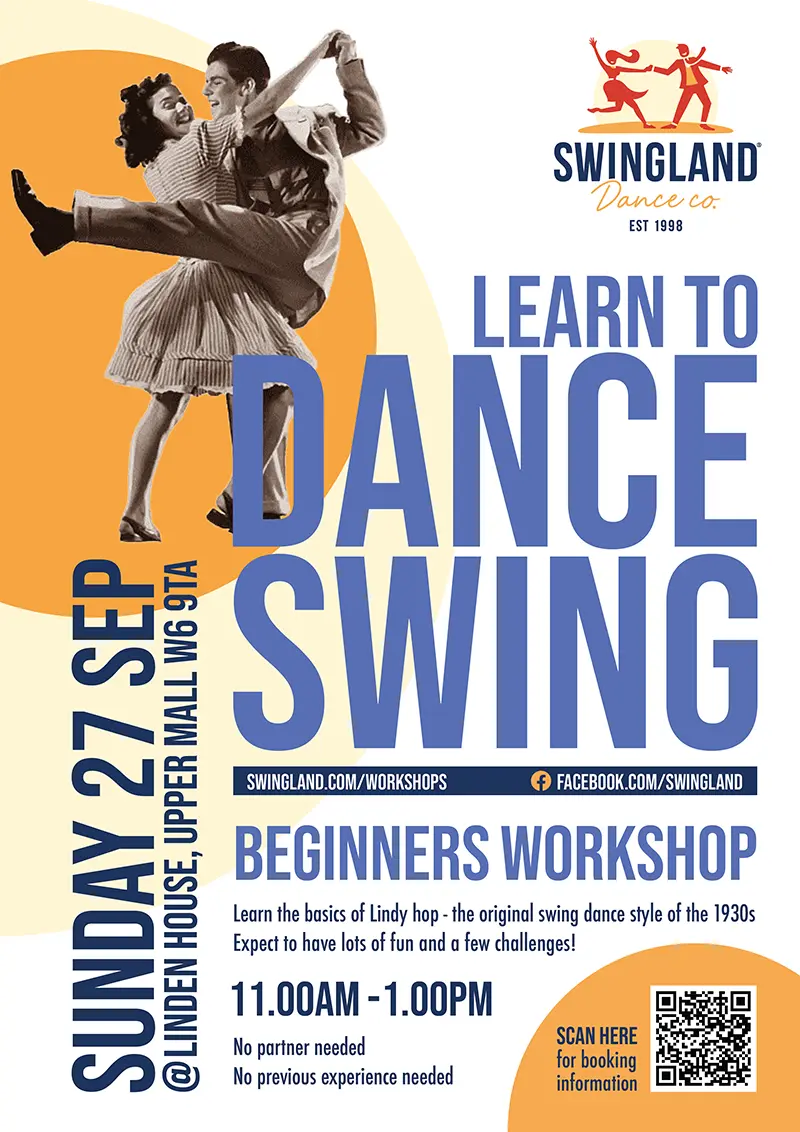 Workshop - Lindy hop (beginners/improvers).